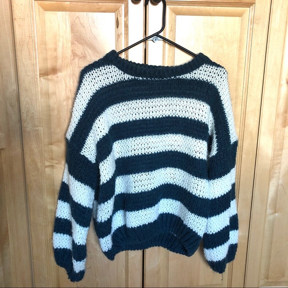 Oversized Striped Knitted Sweater - Picture 1 of 3